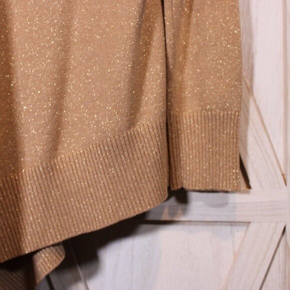 Alfani Asymmetrical Gold & Black Sweater Size L Petite - Picture 6 of 6